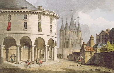 View of the Donjon and La Rotonde at the Temple, Paris